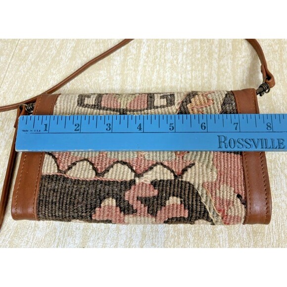 Artemis Design Co Sumak Kilim Wallet Purse Crossbody w/ Removable Shoulder Strap - Picture 11 of 15